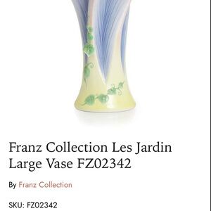 Les Jardin Large Vase - Blue and Yellow